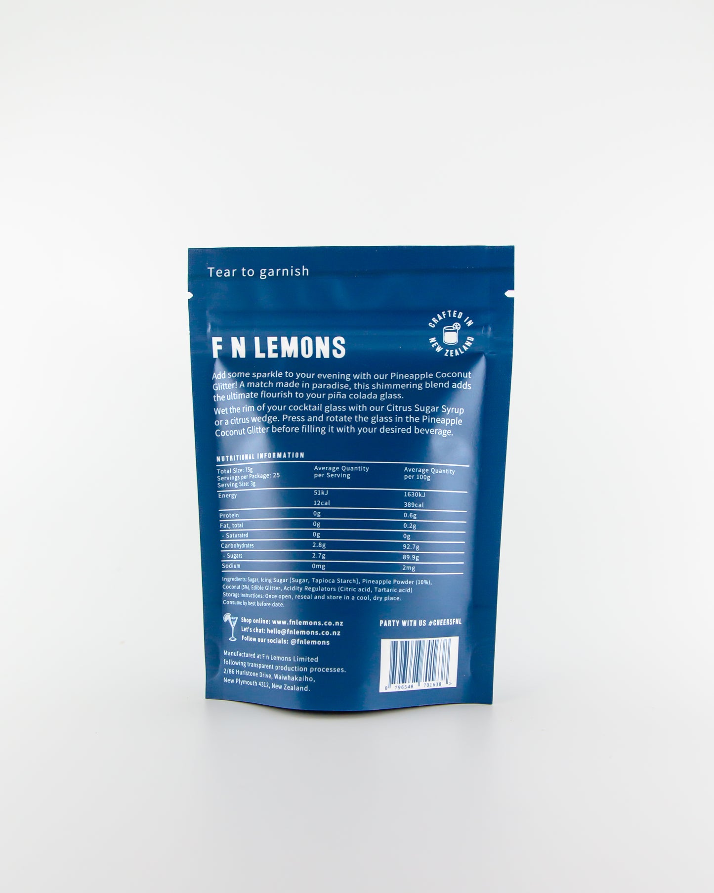 Pineapple Coconut Glitter