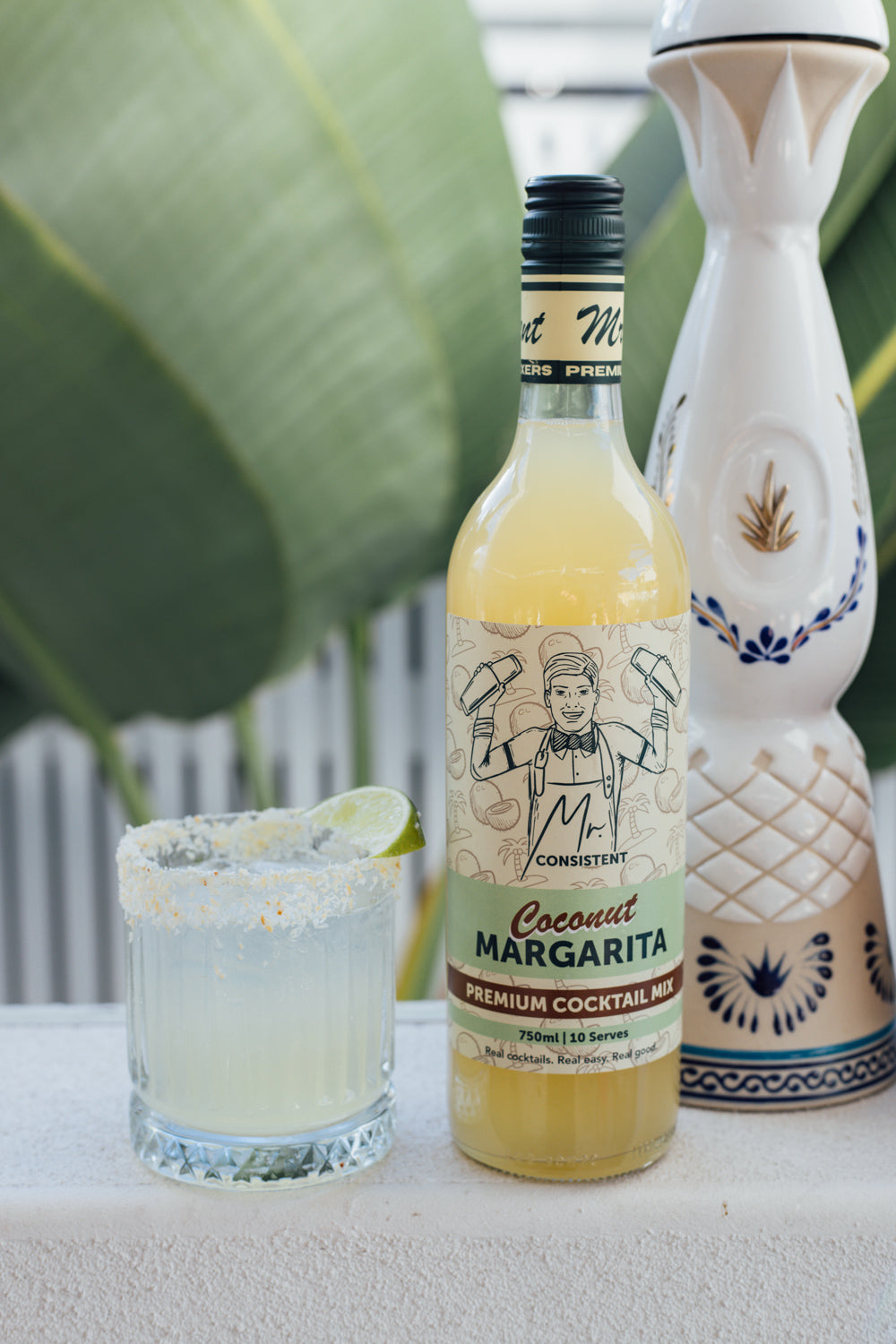 Mr Consistent coconut Margarita with rim