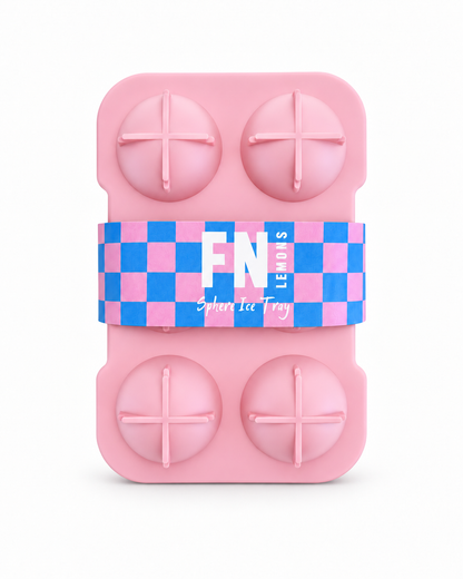 Silicone sphere ice tray for cocktails and whisky