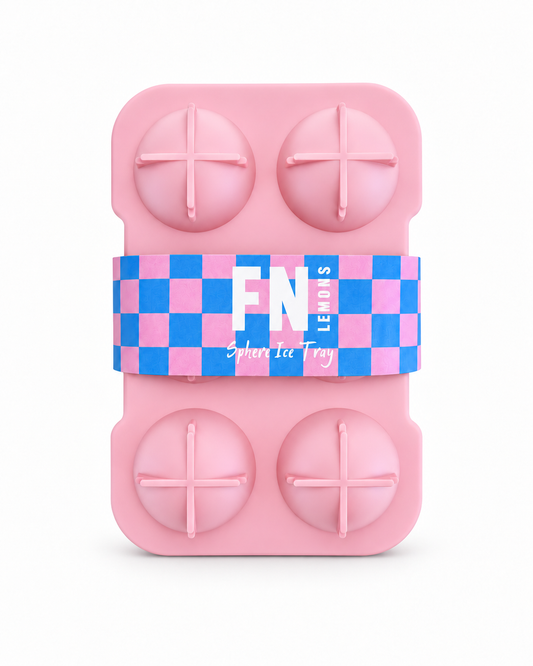 Silicone sphere ice tray for cocktails and whisky