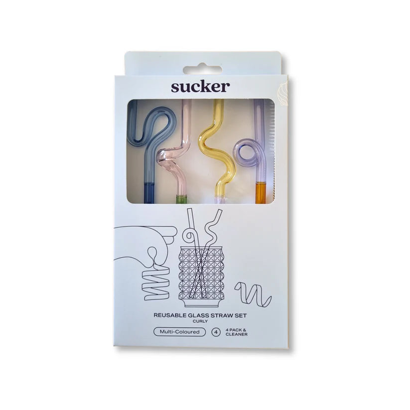 NEW! Suckers - Curly Straws