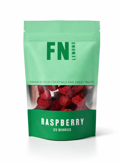 Premium dried raspberry garnish for cocktails and drinks NZ